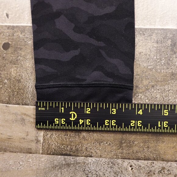 Lululemon Align Pant 28” Women’s Size 4 Sequoia Camo Deep Coal Black - Picture 7 of 12